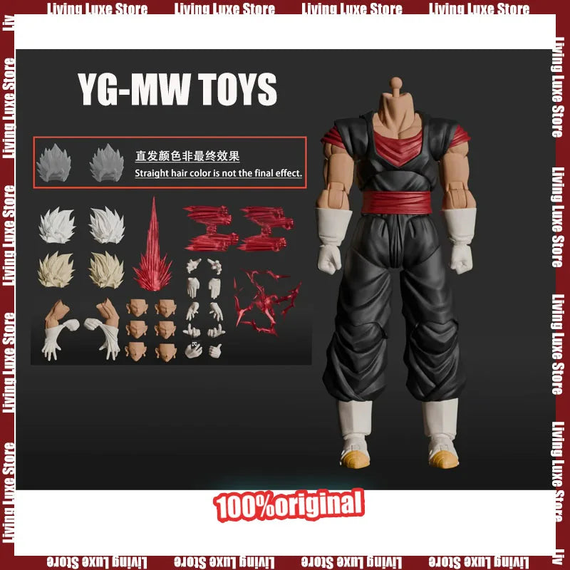 YG-mw Toys Wöchentliche Farbversion Vegito Figur Dragon Ball SHF Super Saiyajin Gott Vegito Anime Actionfiguren Geschenkspielzeug
