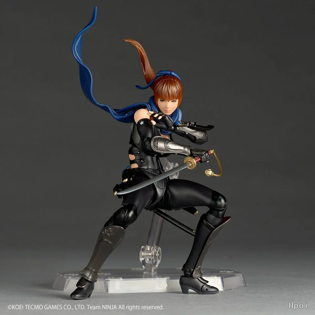 Original Genuine Kaiyodo Action/Dolls Amazing Yamaguchi Revoltech (NR086) Ninja Gaiden 3: Razor's Edge Kasumi H=150mm Figure Toy