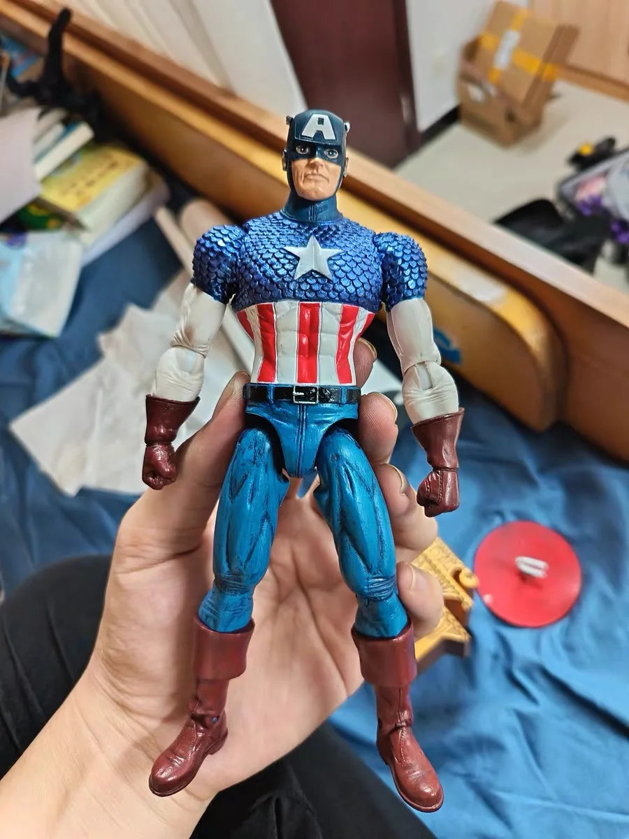Marvel Select Captain America Action Figure Avengers Series 6-Inch Articulated Doll Model Doll Toys Authentic Boxed Version Gift