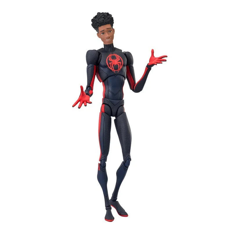 Shf Spider-man Anime Figure Miles Morales Gwen Stacy Action Figures Spiderman Across The Spider-verse Model Toys Pvc