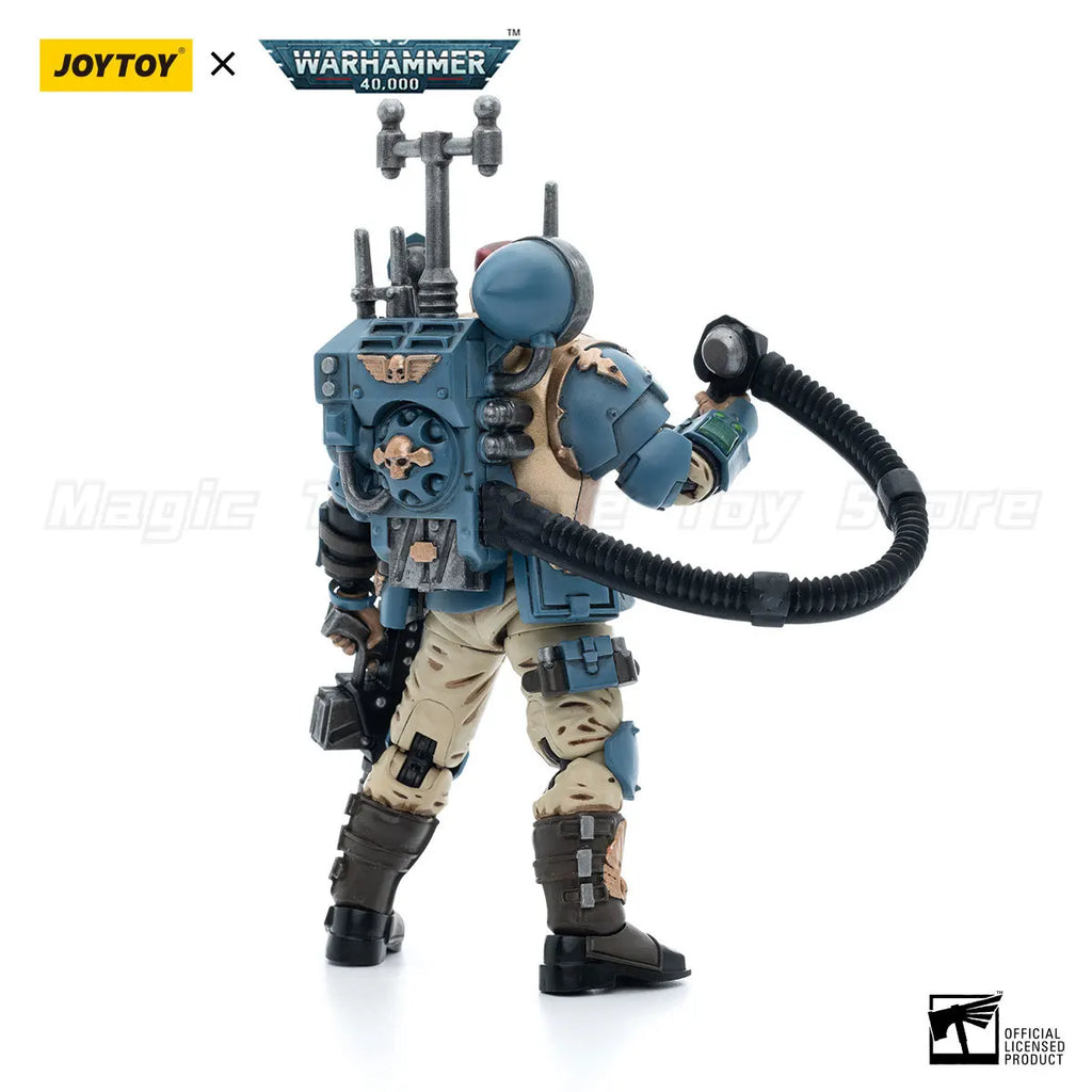 【In Stock】JOYTOY Warhammer 40K Astra Militarum Tempestus Scions Command Squad55th Kappic Eagles Vox Operator 1/18 Action Figure