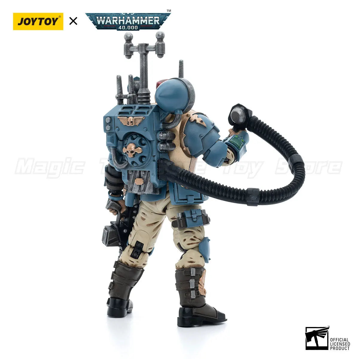 【In Stock】JOYTOY Warhammer 40K Astra Militarum Tempestus Scions Command Squad55th Kappic Eagles Vox Operator 1/18 Action Figure