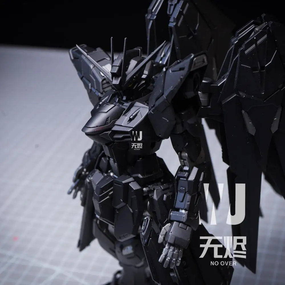 Mgex Seed Destiny Strike Freedom Action Figure Assembly Model Toy Midnight Coating 1/100 Mech Robot Kit Figurine Collect Custom