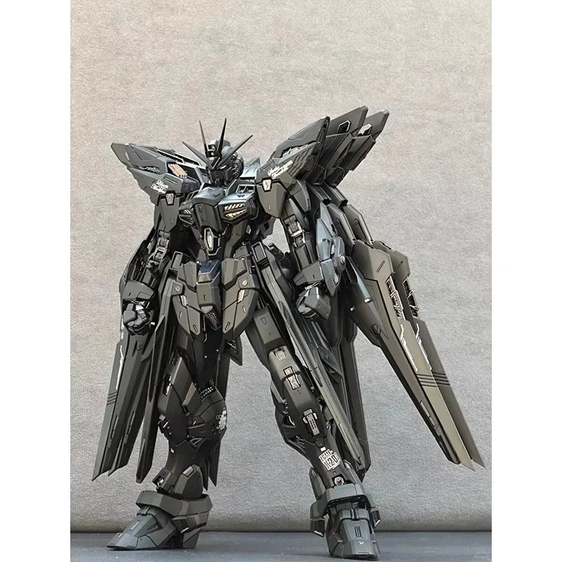 In Stock Pianxin Strike Freedom Mg 1/100 Mgex Action Figure Assembly Model Kit Midnight Coating Model Mecha Kids Gifts Toys