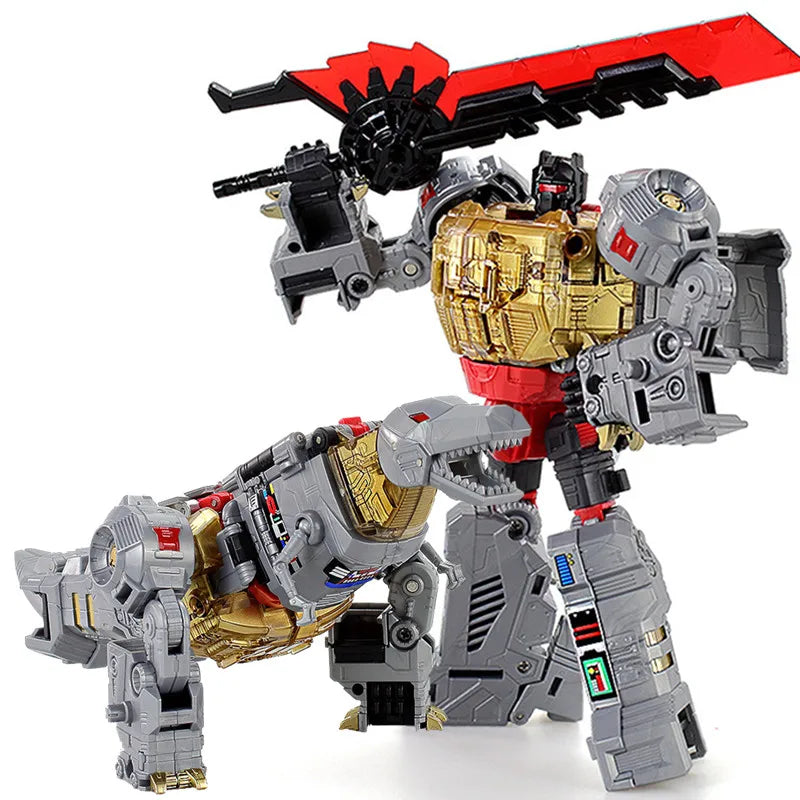 New 5 IN 1 BPF G1 Cool 33CM Devastator Transformation Toys Anime Action Figure Robot Dinosaur Model Boy Kids Gift