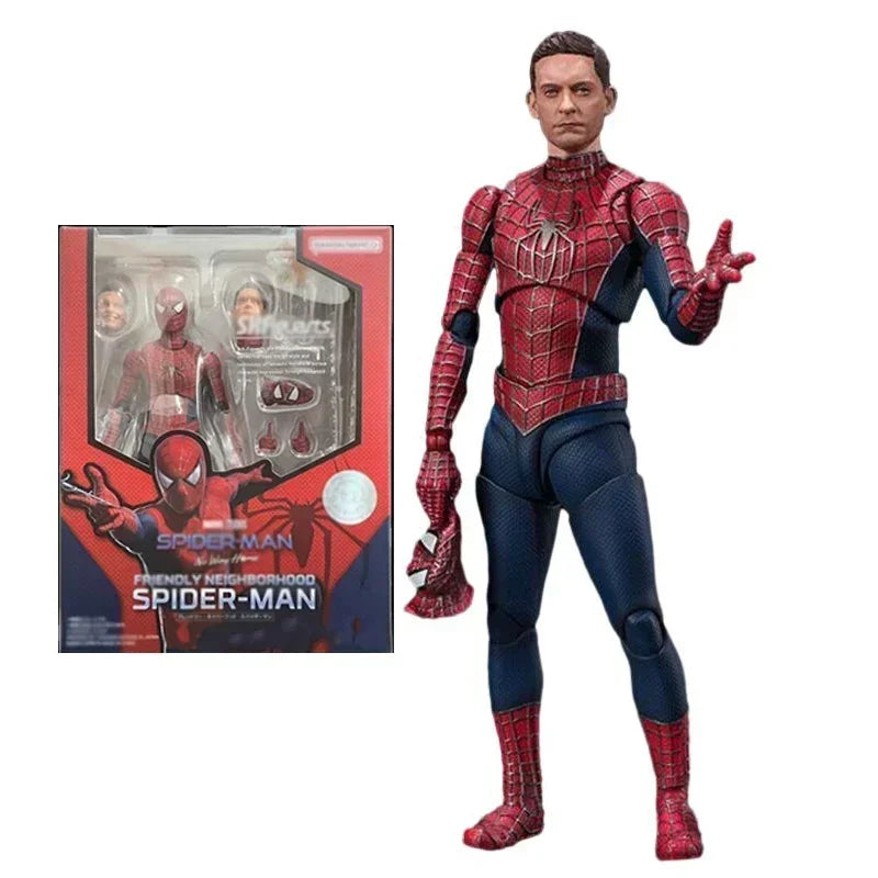 Shf Spider-Man 3 Action Figures Spiderman 3 Tobey Maguire Anime Figure Pvc Statue Figurine Model Collection Toys Doll Gifts