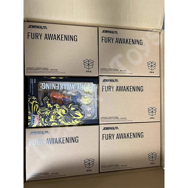 Demoniacal Fit Son Goku Figure Dragon Ball Z SHF Super Saiyan Son Goku Anime Action Figure Model Fury Awakening Kids Toys Gifts