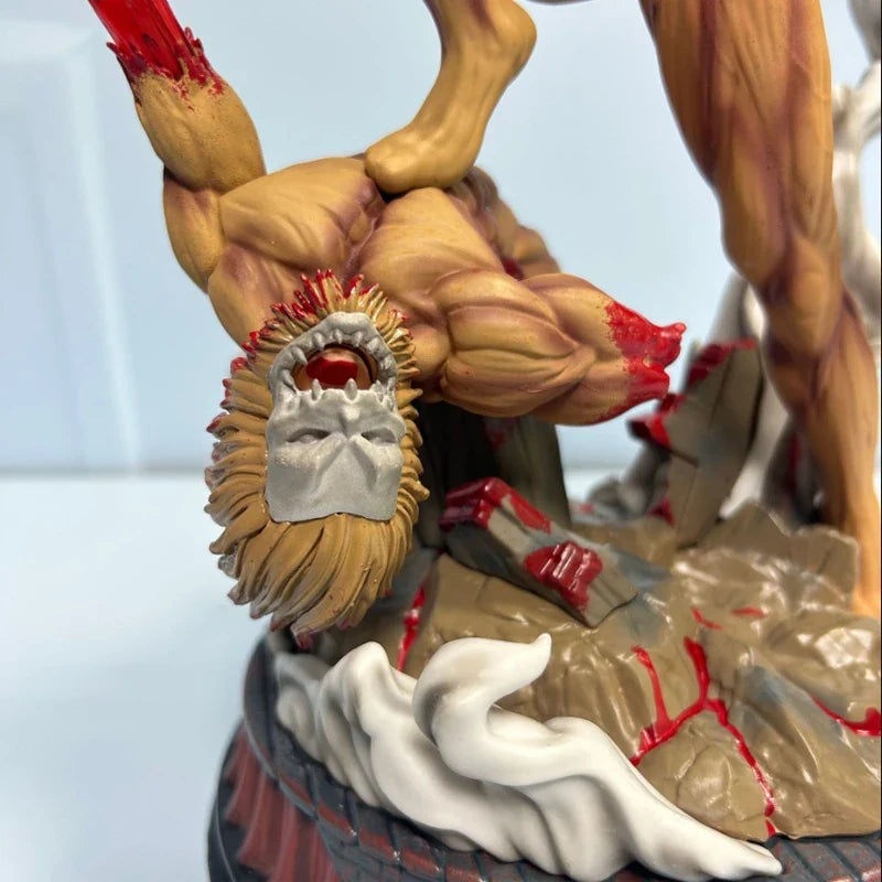 Attack On Titan The Armored Titan Eren Jager Anime ction Figure Model Pvc Statue Doll Ornament Toys Gift 29CM