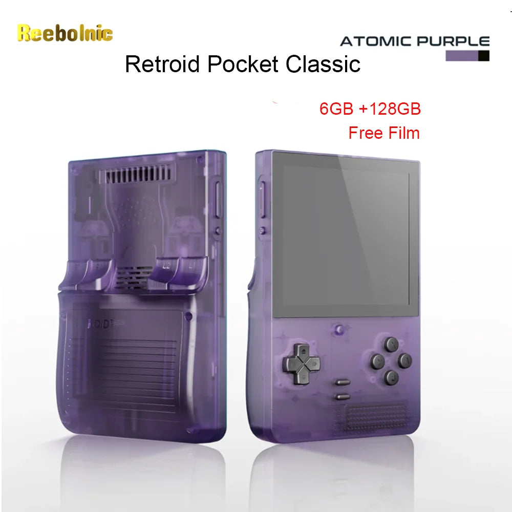 Reebolnic Retroid Pocket Classic Handheld Game Console 3.92Inch Screen 6GB 128GB G1 Gen2 Video Game Console RP Classic Boy Gifts