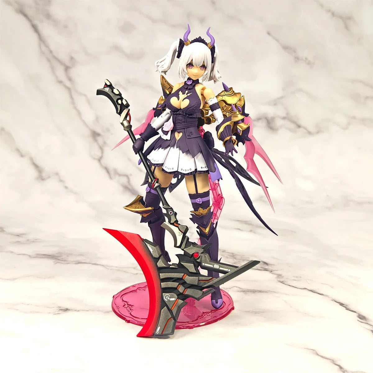 【No Figure】1/12 Scale Female Warrior Accessory Mechanical Axe Conversion Parts Unpainted Fit Kotobukiya Model For Collection