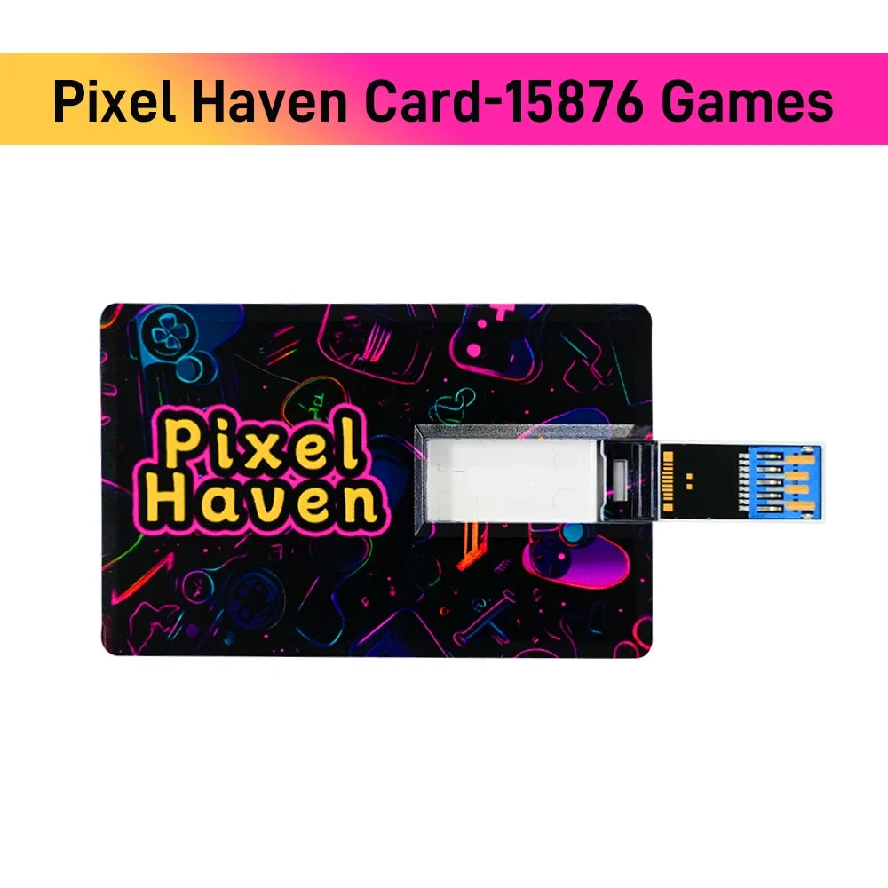 Playnite&Retrobat Memory Card With 15876 Games Plxel Haven Card For N64/PS3/PS2/Switch For Steam Deck/ROG Ally/Win Handheld/PC