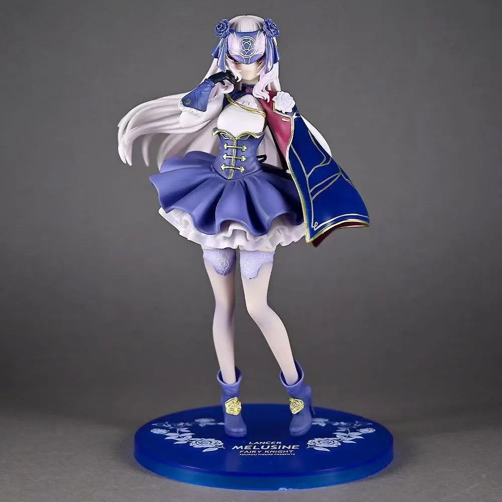 21cm FGO Anime Style Beauty Girl PVC Figure - Original Touhou Project Character "Melusine" in Demon Uniform Model Statue