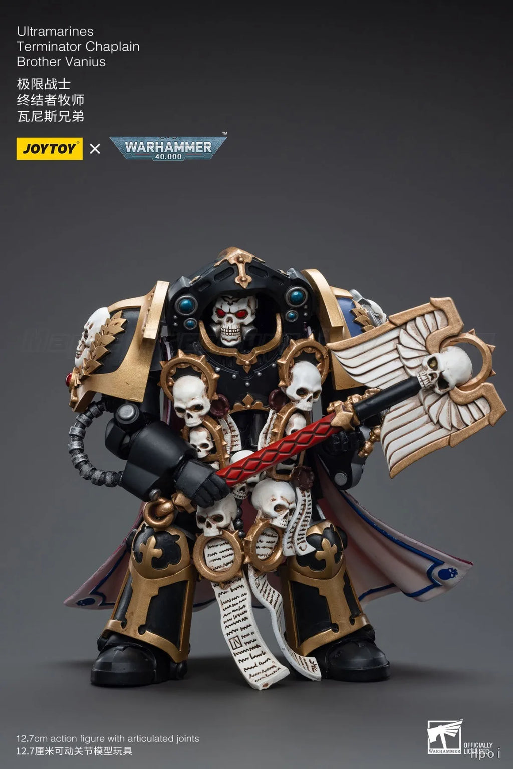 【In Stock】JOYTOY 1/18 Action Figure Warhammer 40K UltramarinesTerminator ChaplainBrother Vanius Toys Gift
