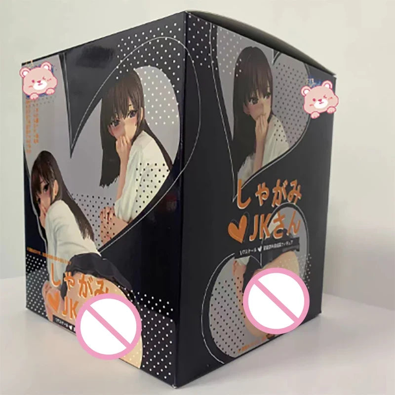 Insight Crouching JK Anime Girl 1/7 Scale PVC Figure Cute School Uniform Theme Desktop Decor Collectible Item for Fans