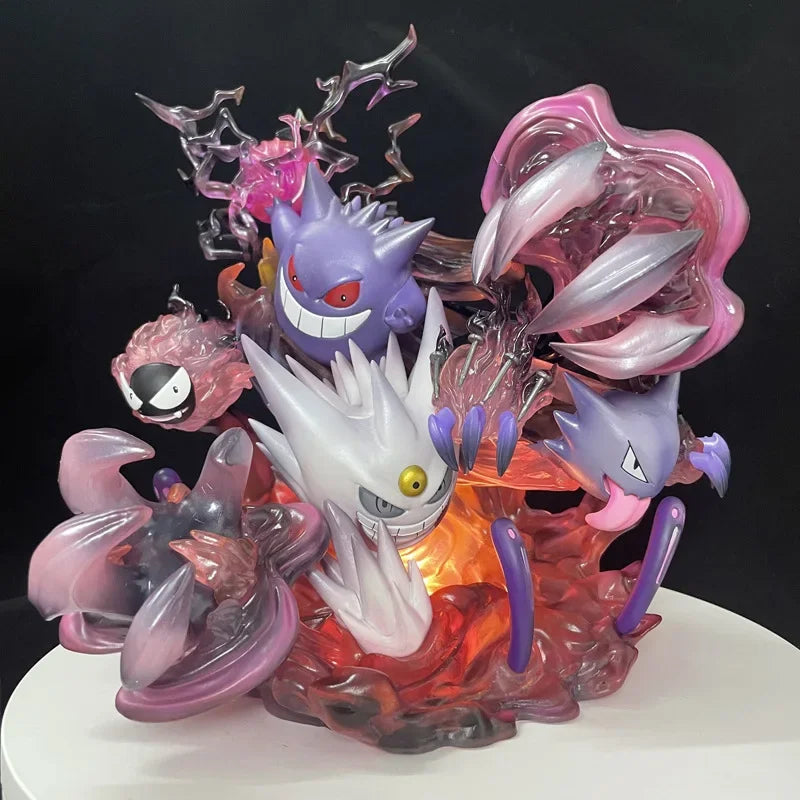 New 29cm Pokémon Gengar Anime Figure Model Fantasy House Evolutionary Group Version Desktop Decoration Collection Gift Toys Kids