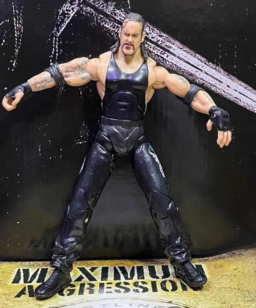 Wrestlemania WWE Action Figures Set - John Cena the Undertaker Rey Mysterio PVC Statue Models Collectible Toys for Boys