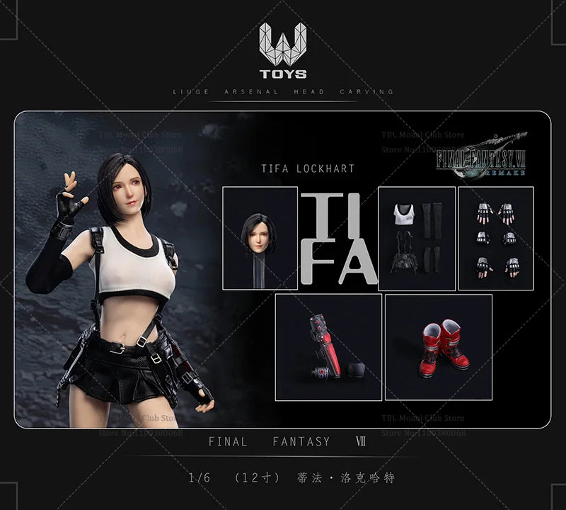 1/6 Scale Clothes Head Sculpt Fantasy Baby Tifa Perfect Goddess Gentle Charm Attraction  For 12-inch Action Figure Soldier