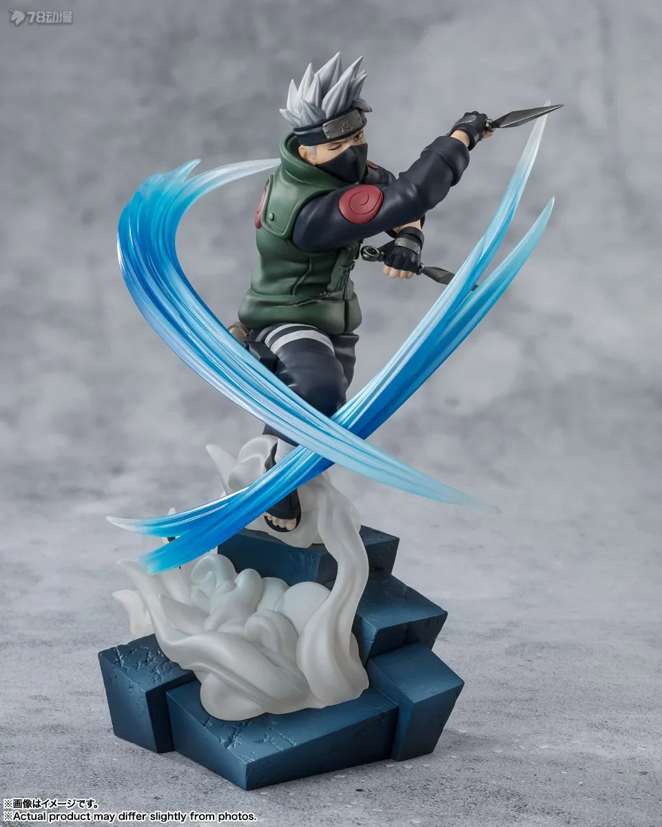Bandai Genuine NARUTO Figuarts ZERO Uzumaki Naruto Uchiha Sasuke Uchiha Obito Uzumaki Boruto Anime Action Figure Model Toys Gift