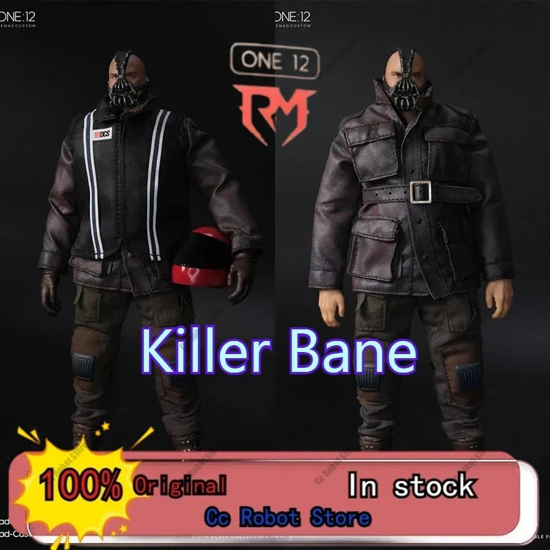 [In Stock] Remad - Custom Action Figure for Men, 1/12 Scale RM-001, Motorcycle Trench Coat Destroyer, Bane Villain Mini