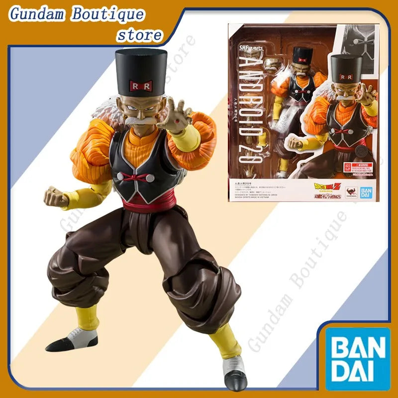 Bandai Genuine SHF Dragon Ball Android 20 Dr.Gero Anime Action Figure Joints Movable Collectible Model Toys Ornaments Gift Kids
