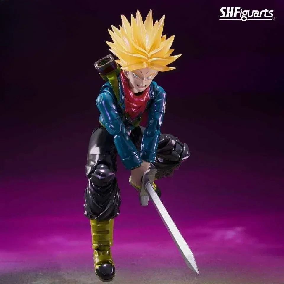 In Stock BANDAI SDCC Dragon Ball Z S.H.Figuarts Future Trunks Super Saiyan Exclusive Edition Figure Model Collection Toy Gift