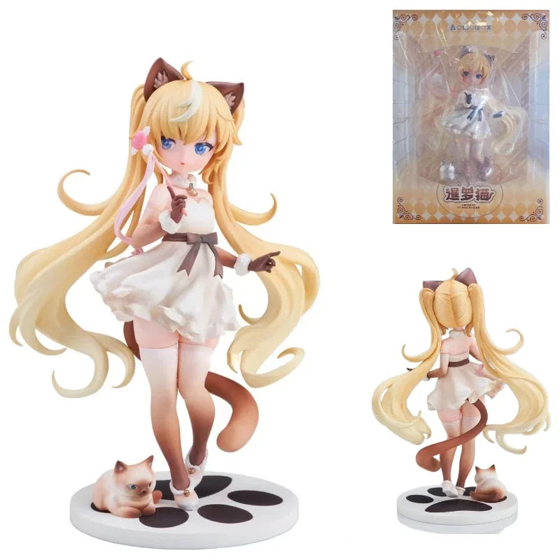 Auf Lager Original AOWOBOX Siamkatze 1/6 22cm Schönheiten Sammlerstück Modell Spielzeug Figur Geburtstagsgeschenke Tischdekorationen