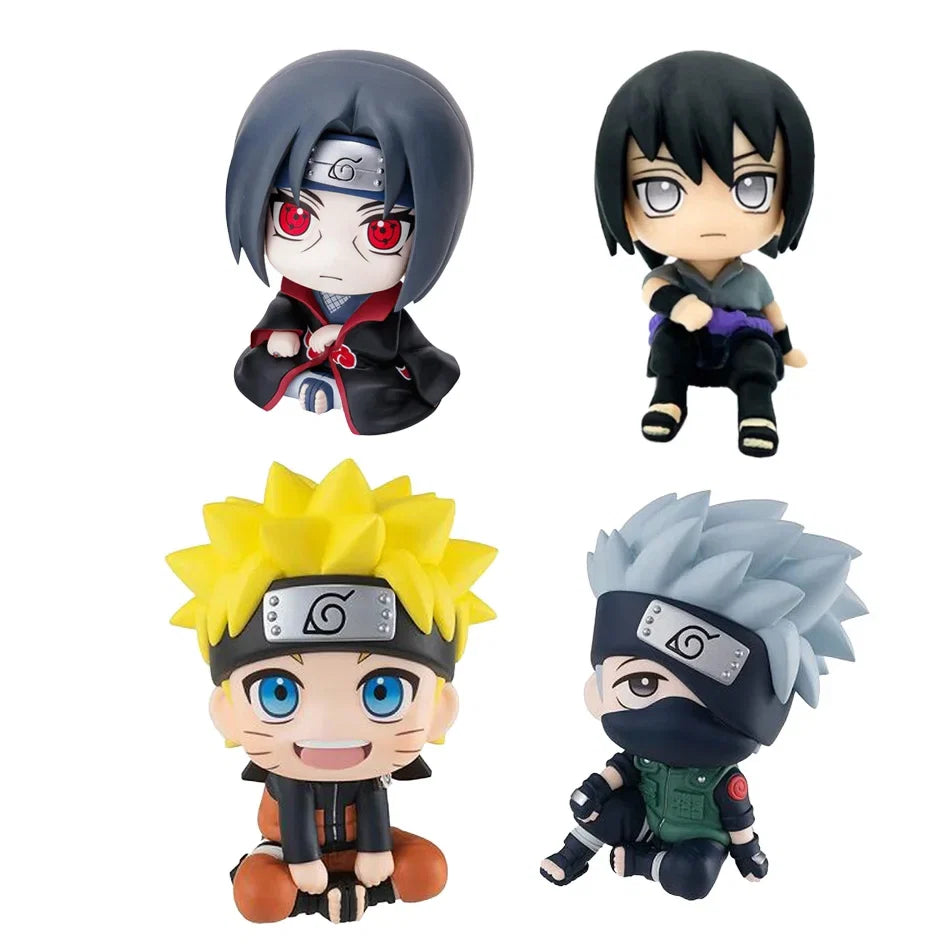 New 10CM Naruto Anime Figure Uzumaki Naruto Kakashi Uchiha Sasuke Itachi Cute Toys Q Figurals Action Figurine Model Model Gift