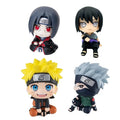 New 10CM Naruto Anime Figure Uzumaki Naruto Kakashi Uchiha Sasuke Itachi Cute Toys Q Figurals Action Figurine Model Model Gift