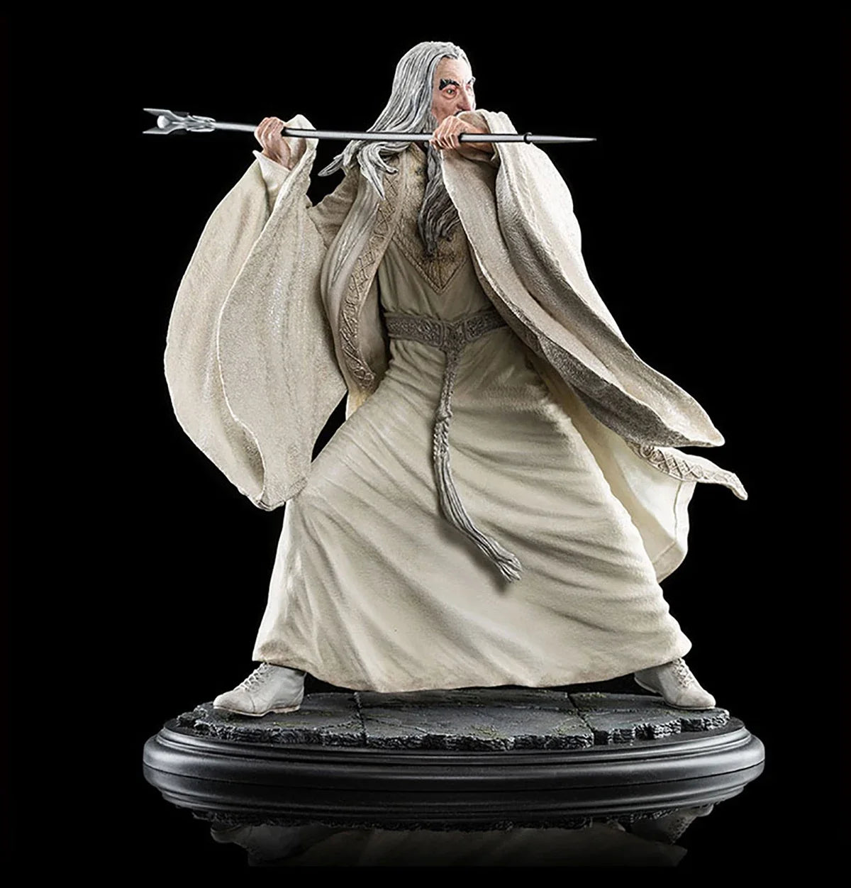 Original Weta Saruman 1/6 Soldiers Polystone state Figure Model Toys 36.5CM Decoration Gift Collection