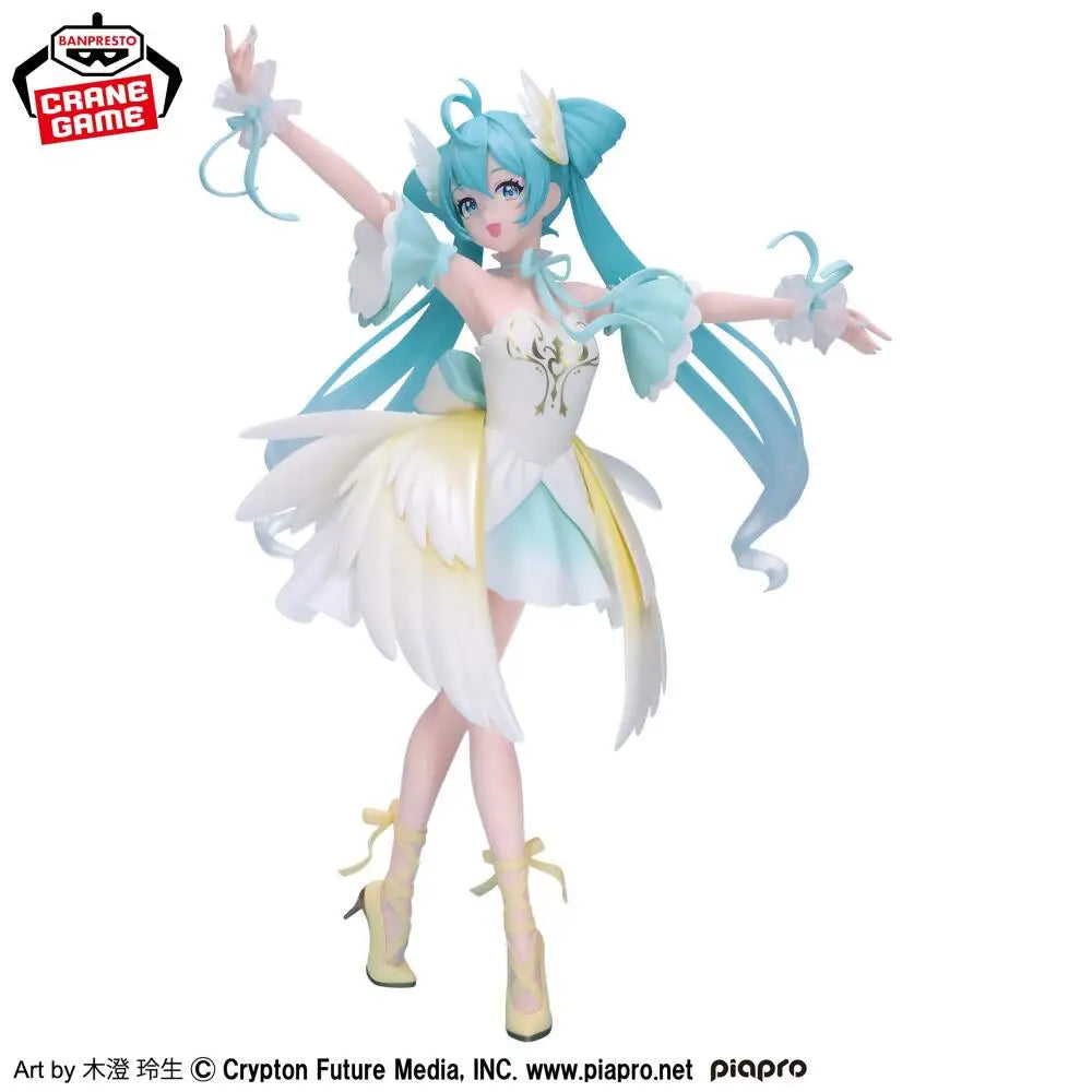 In Stock Genuine BANPRESTO EVOLVE Classical tuning Hatsune Miku Swan Lake Clione BPEV Emerald Gem Figure Anime Model Toy