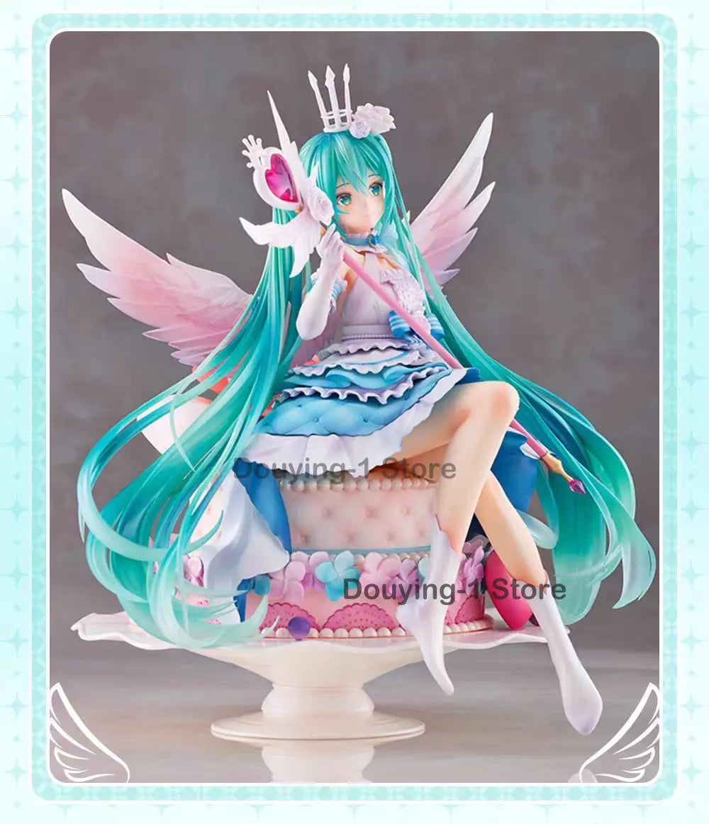 In Stock TAITO MIKU 2020 Memorial Day Sweet Angel Ver. 1/7 Action Figure 18cm PVC Collectible Model Gift