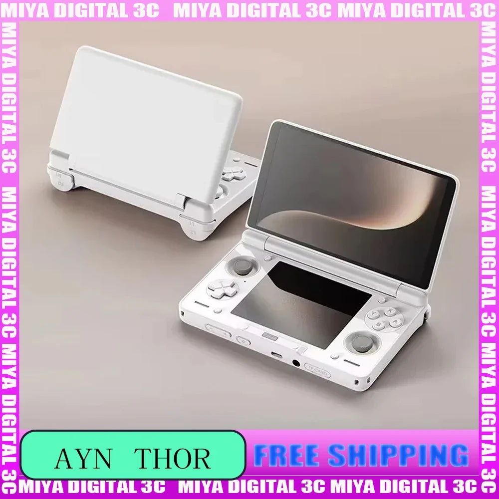 AYN Thor Dual Screen Flip Handheld Game Console 6" OLED 120 HZ 1080*1920 Screen SD 8Gen 2nd Version 16GB+1t Handheld Game Player