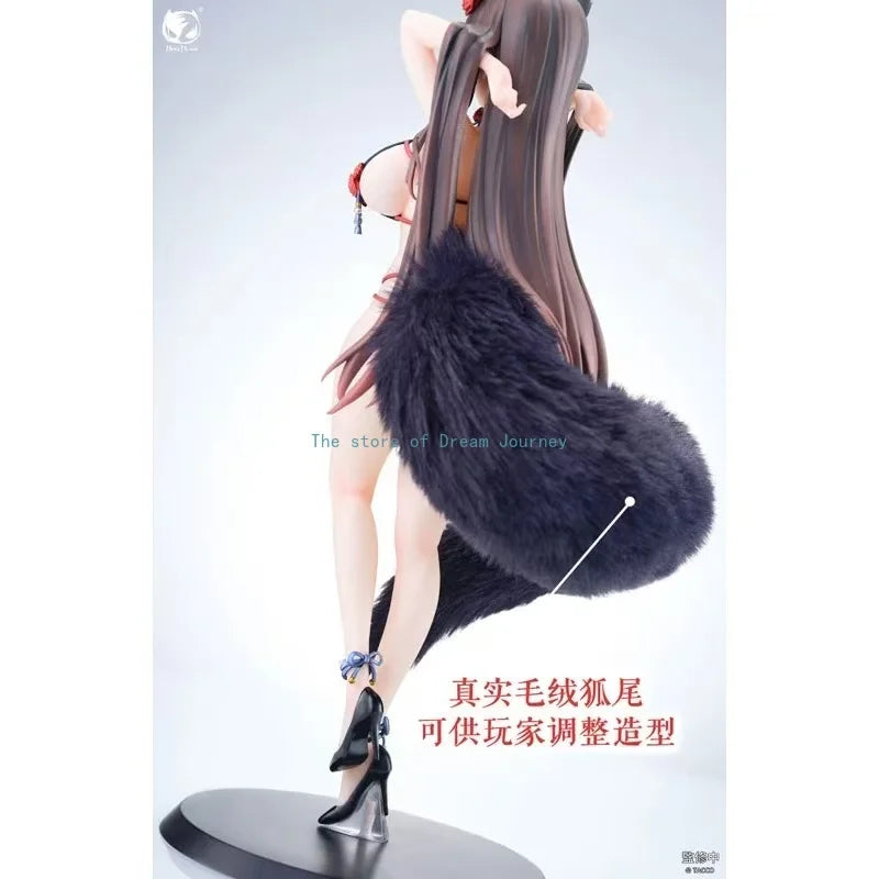 In stock Original BearPanda Rose Bara Chasing Eye Figure Cute Little Fox Girl Anime Ornament 1/6 27.5cm Ornament Gift