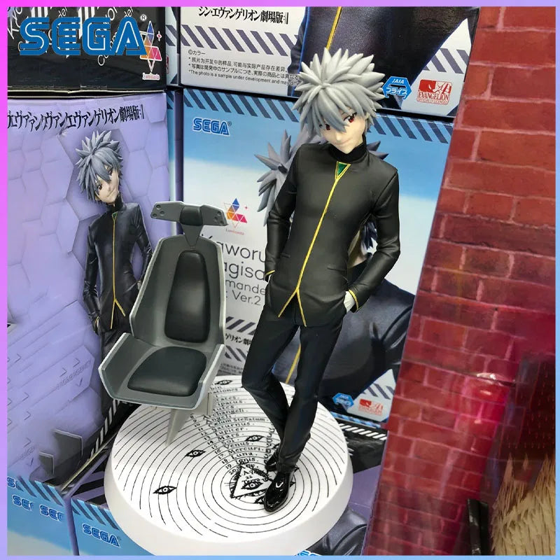 SEGA In Stock Evangelion 3.0+1.0 Thrice Upon A Time Luminasta Kaworu Nagisa Commander Uniform Style 2 in stock Gifts Toys Model