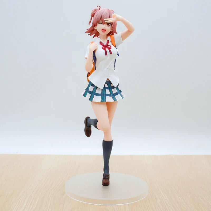 24cm My Teen Romantic Comedy SNAFU Yui Yuigahama Anime Girl Figure Isshiki Iroha/Yukino Yukinoshita Action Figure Model Doll Toy