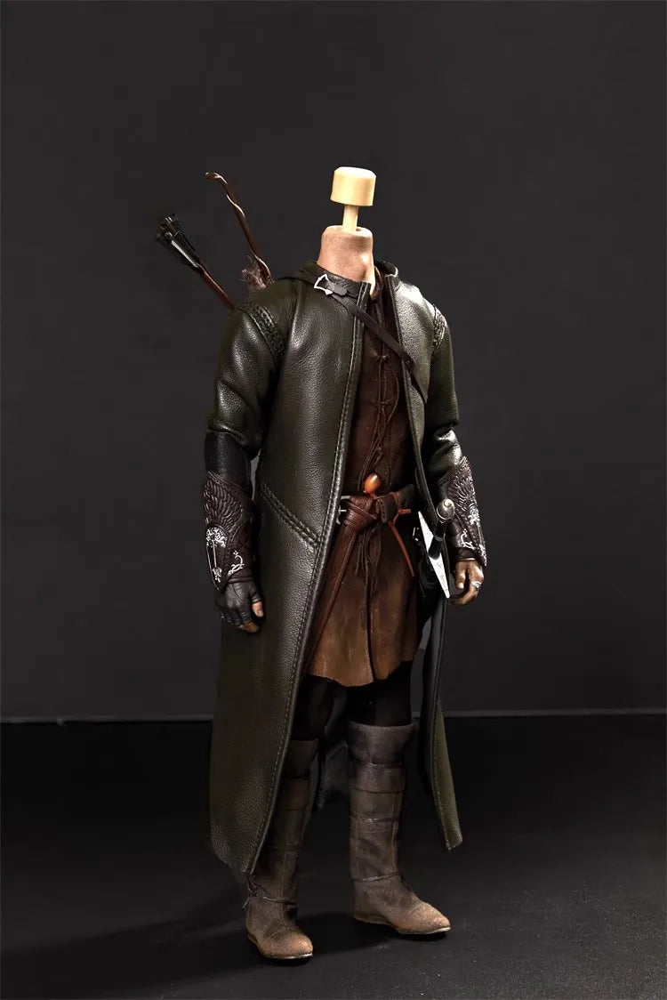 WonderWorld 1/6 Scale Soldier Long Leather Coat Jacket Model Toy Accessories For 12'' Action Figure Body In Stock