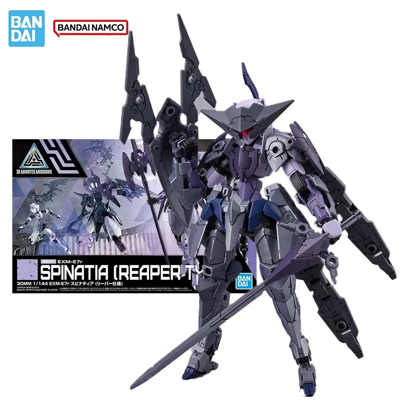 Bandai Original Genuine Figure 30 Minutes Missions Model Kit 30MM EXM-E7r Spinatia Reaper Collection Action Figure Model Toys