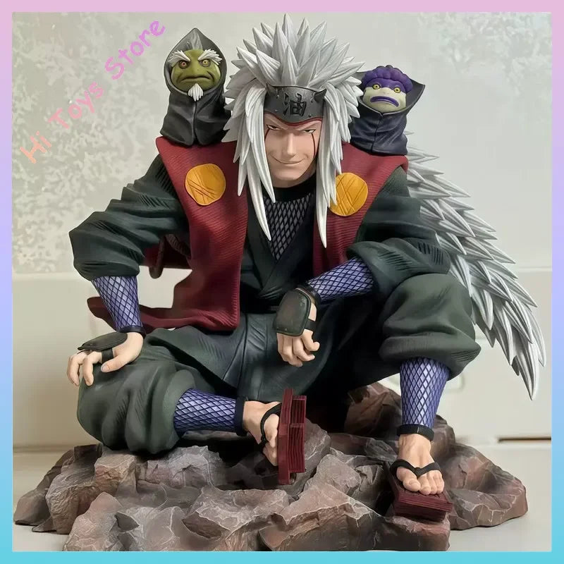 16cm Mount Myoboku Action Figure Sitting Posture Jiraiya Model Statue Ornament Children Toys Birthday Gift