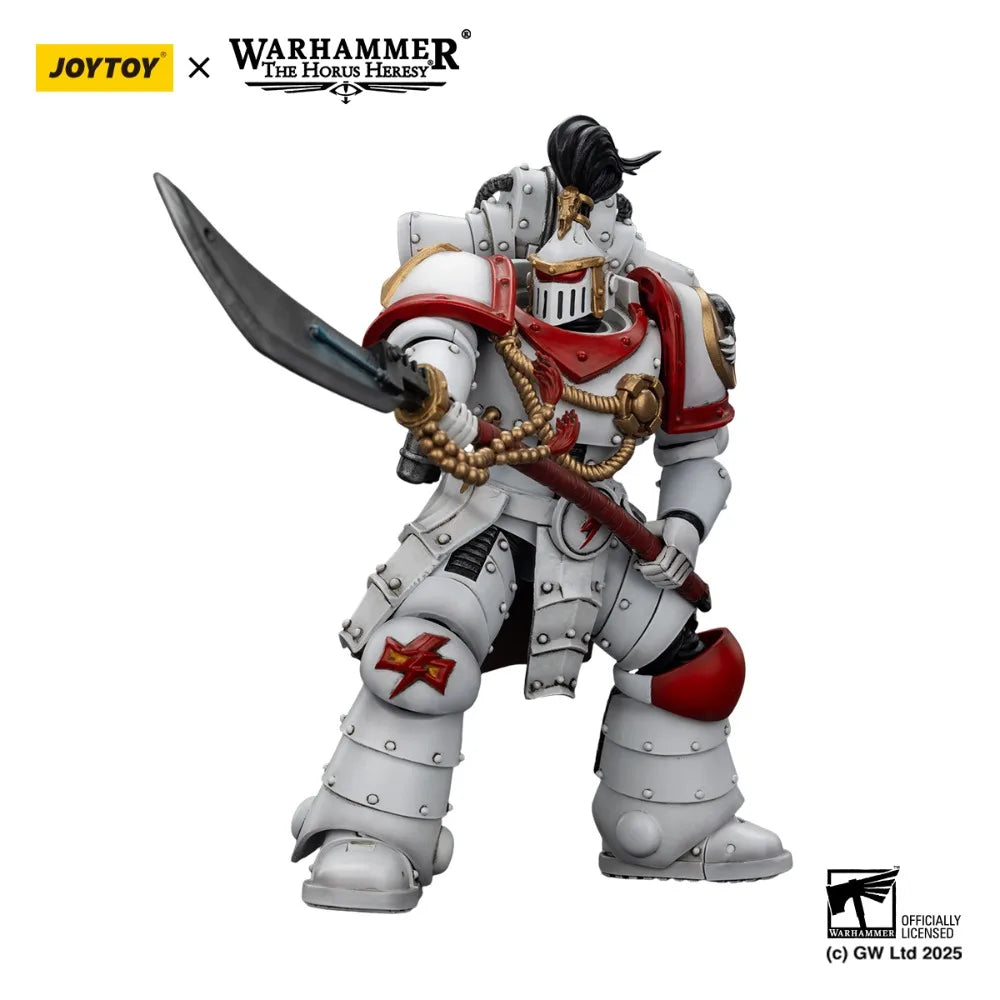 JOYTOY Warhammer 30K 1/18 Action Figure White Scars Legion Praetor White Scars Ebon Keshig Terminator Collectible Model Toys
