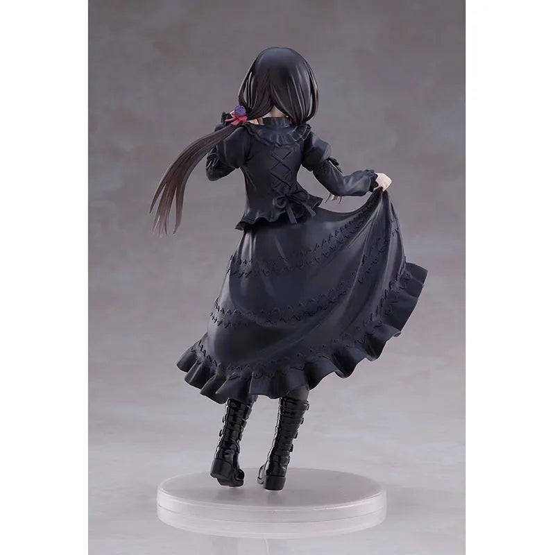 20cm Date A Live Anime Figure Black Dress Casual Wear Kurumi Tokisaki PVC Action Figure Car Decoration Collection Model Toy Gift