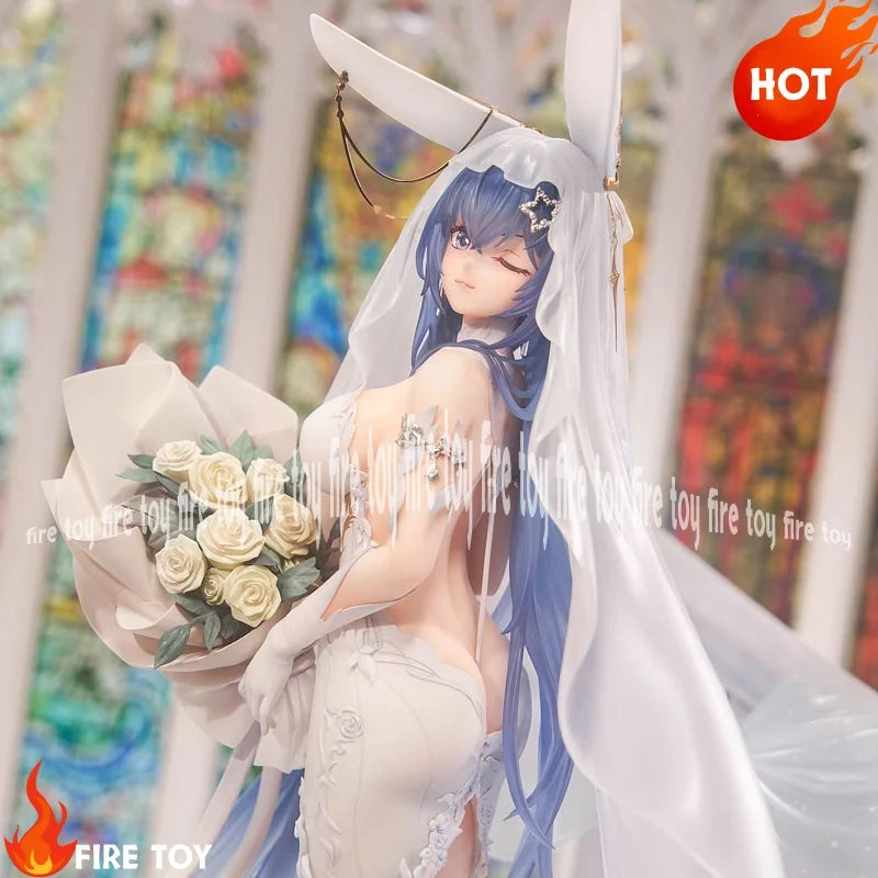 New In Stock Genuine【Meow】Azur Lane  Garden The Ceremony Of The White Snow Ver 1/7 Action Figure Precious Collection Value Toy