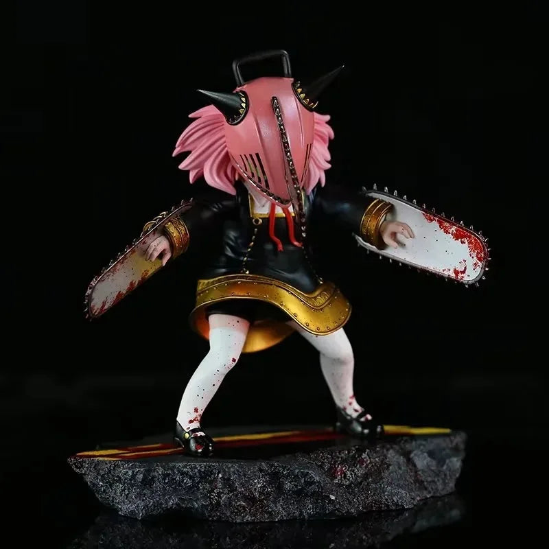 In stock Spy×Family Figure Anya Forger Figures Anya Cos Chainsaw Man Figurine Pvc Model Doll Collection Room Decoration Toy Gift