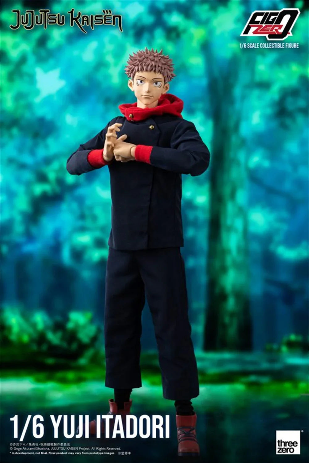 Threezero 3Z03740M0 1/6 Scale Anime Jujutsu Kaisen Male Character Itadori Yuji Full Set 12" Action Figure Model Toys