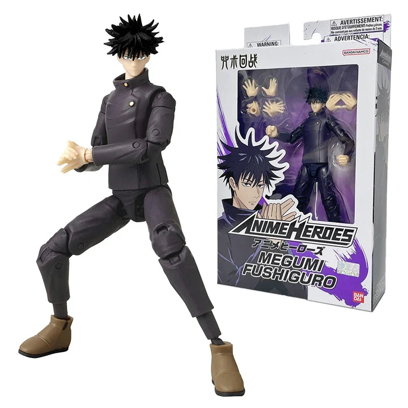 Hot 17cm Bandai Original Jujutsu Kaisen Action Figure Gojou Satoru  Itadori Yuji Fushiguro Megumi Action Anime Birthday Gift Toy