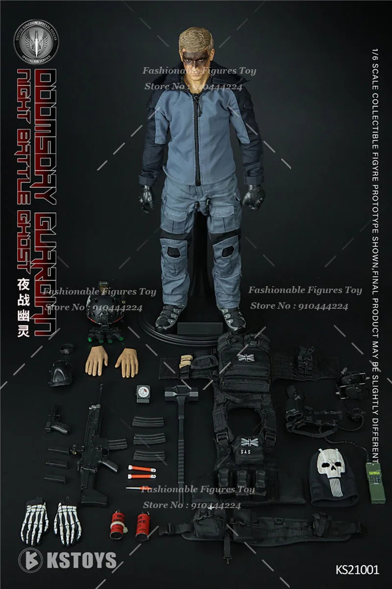 KSTOYS KS21001 1/6 Herren Soldat Doomsday Guardian Nachtkampf Geist Puppe Vollständiges Set 12 Zoll Actionfigur Modell Sammlerspielzeug