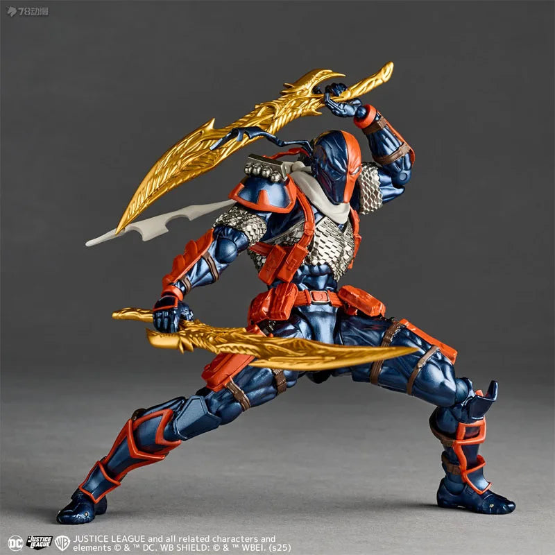 Kaiyodo Original AMAZING YAMAGUCHI Deathstroke Anime Action Figures Toys for Boys Christmas Gift Collectible Model Ornaments