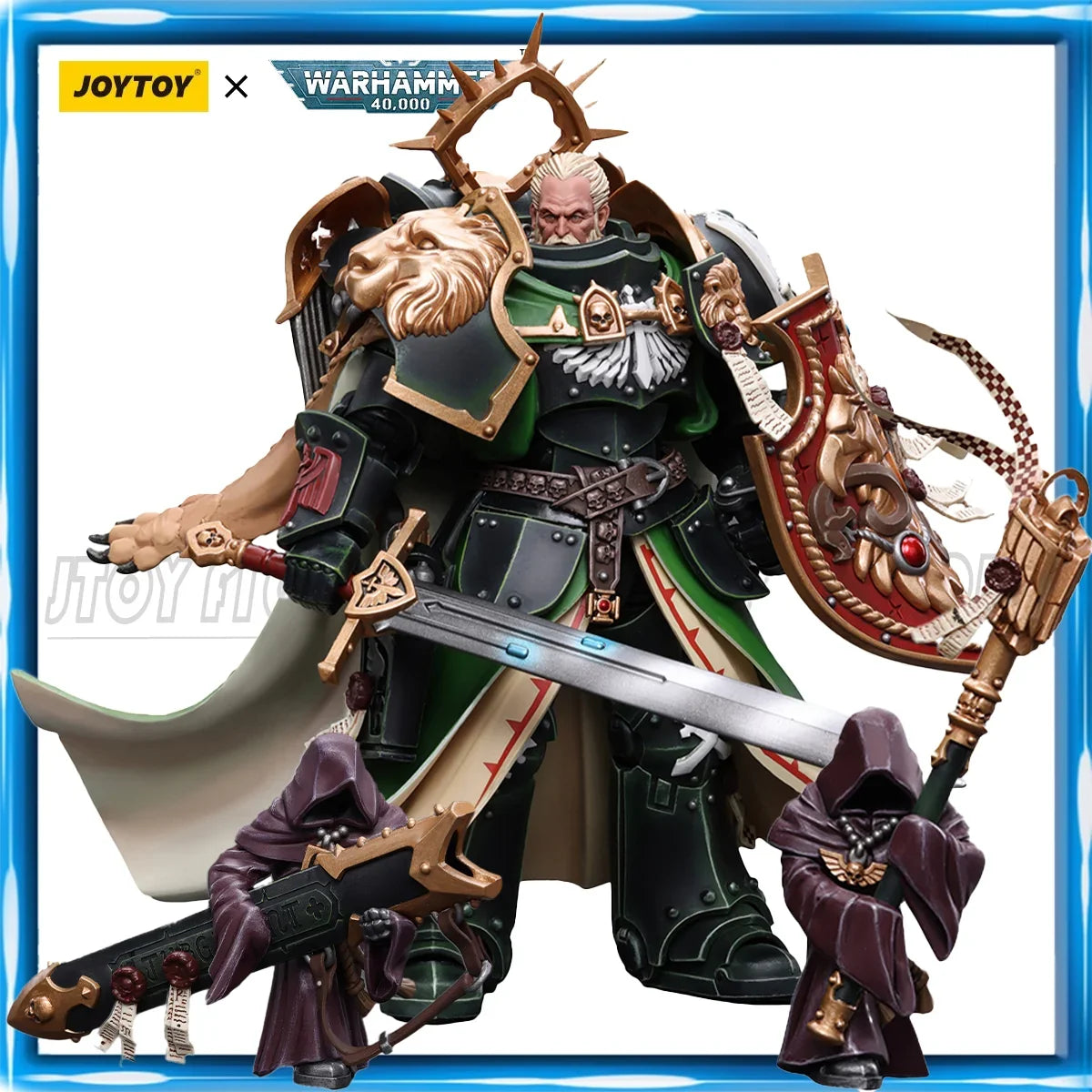 [IN STOCK] JOYTOY Warhammer 40k 1/18 Action Figure Dark Angels Primarch Lion Jonson Anime Collection Model Toys Gift