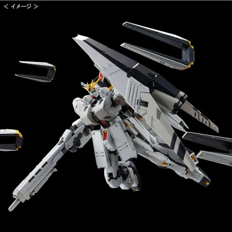 Bandai Genuine RG RX-93 V GUNDAM HWS Anime Action Figure Robot Periphery Collectible Assembly Model Toys Ornaments Gift Children