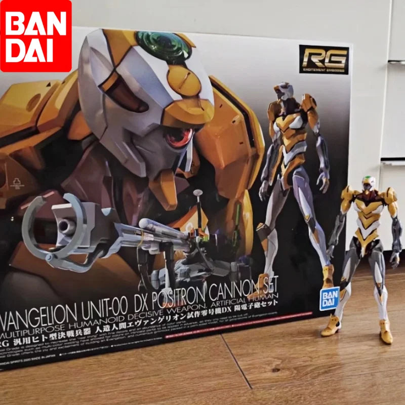 Original Bandai Rg Eva-00 Evangelion Unit 00 Gift Toy Collection For Kids Action Figure Model Anime Doll Figures Unisex 1/144