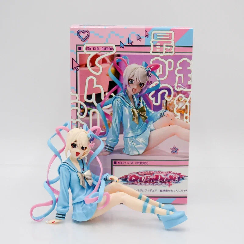 18cm NEEDY STREAMER OVERLOAD Ame-chan Anime Girl Figure Super Ten-Chan/OMGkawaiiAngel chan Action Figure Model Doll Toys Gifts